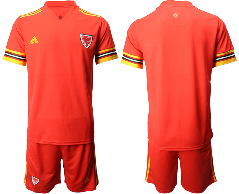 Men 2021 European Cup Welsh home red Soccer Jersey->welsh jersey->Soccer Country Jersey